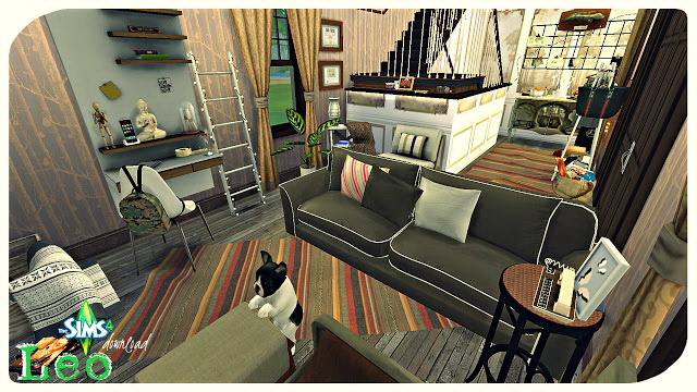 Sims 4 Leo livingroom at Pandasht Productions