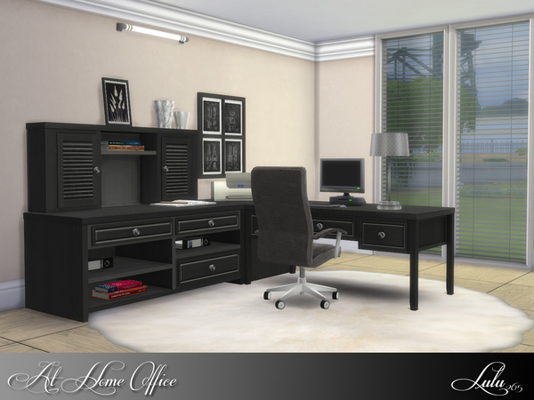 Sims 4 At Home Office by Lulu265 at TSR