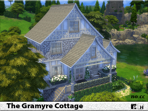 Sims 4 The Gramyre Cottage by Pinkfizzzzz at TSR