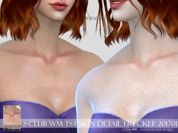 Sims 4 Freckle 201701 by S Club WM at TSR