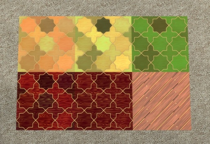 Sims 4 24 Patterned Wood Floor Collection by sistafeed at Mod The Sims
