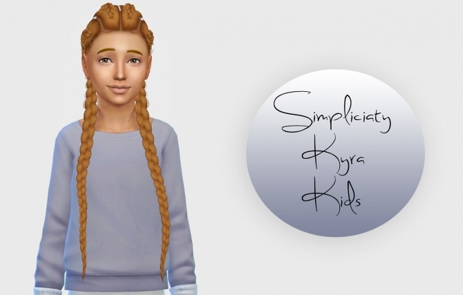 Sims 4 Simpliciaty cc Kyra Hair Kids Version at Simiracle