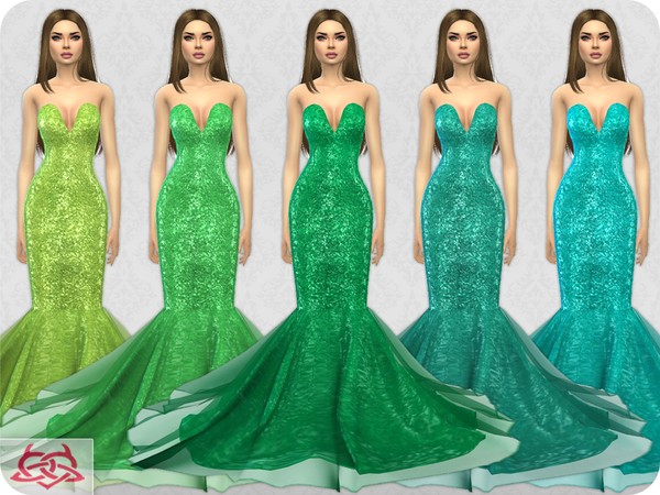 Sims 4 Wedding Dress 8 RECOLOR 1 by Colores Urbanos at TSR