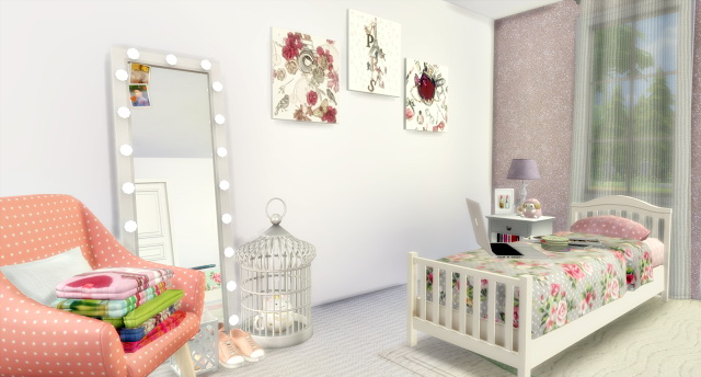 Sims 4 Twin Girls Bedroom at Lily Sims