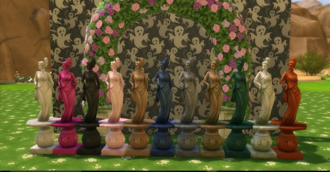Sims 4 Elegance pose sculpture by AdonisPluto at Mod The Sims