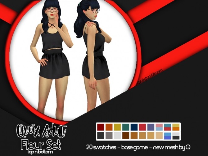 Sims 4 Fleur Set at qvoix – escaping reality