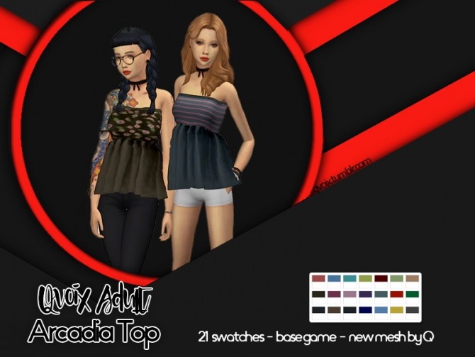 Sims 4 Arcadia Top at qvoix – escaping reality