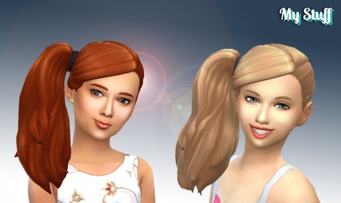 Sims 4 Side Ponytail at My Stuff