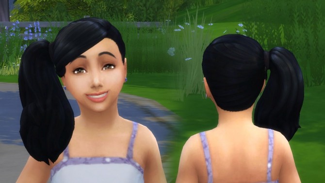 Sims 4 Side Ponytail at My Stuff