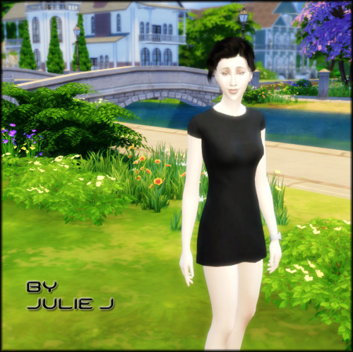 Sims 4 T Shirt Dress at Julietoon – Julie J