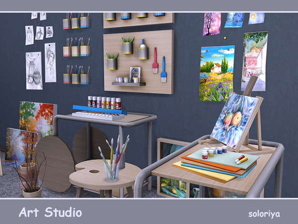 Sims 4 Art Studio by soloriya at TSR