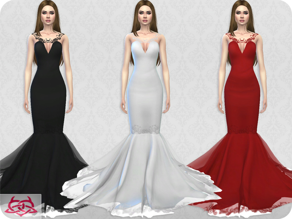 Sims 4 Wedding Dress 8 RECOLOR 5 by Colores Urbanos at TSR