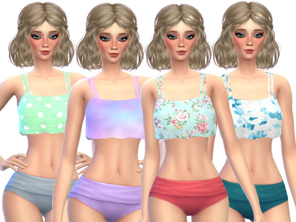 Sims 4 Tumblr Themed Swim Top by Wicked Kittie at TSR