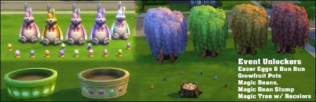 PlantSim Items, Planters, Easter Eggs and Bun Bun Item Unlocker by darkdatatrc at Mod The Sims