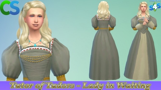 Sims 4 Tutor of Tudors Lady in Waiting by cepzid at SimsWorkshop