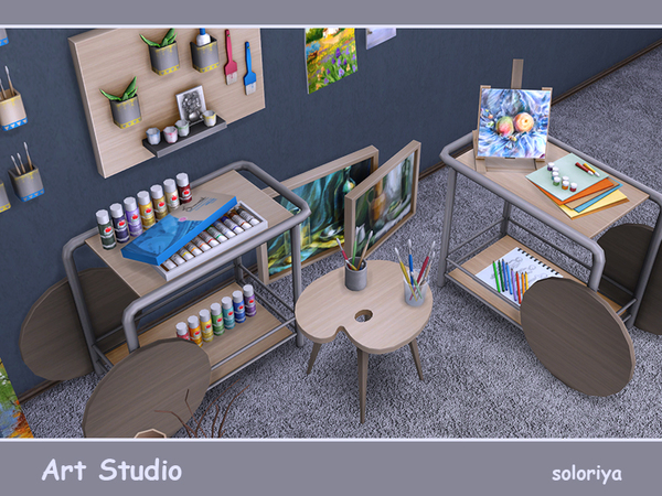 Sims 4 Art Studio by soloriya at TSR