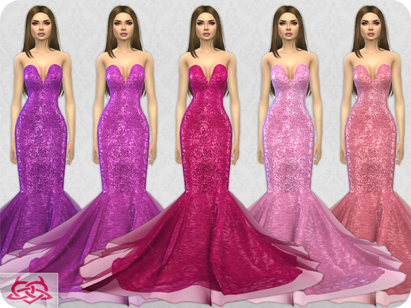 Sims 4 Wedding Dress 8 RECOLOR 1 by Colores Urbanos at TSR