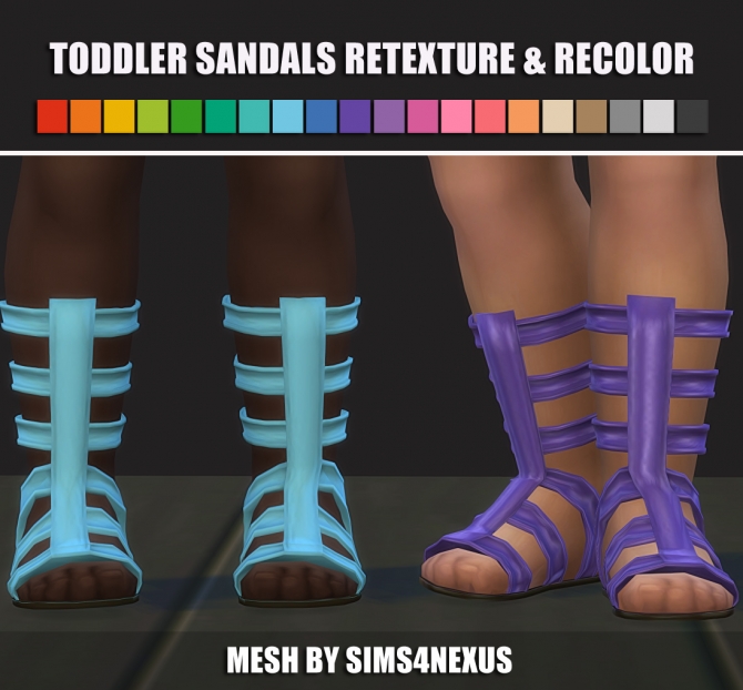 Babe Sandals Retexture Recolor At Maimouth Sims Sims Updates