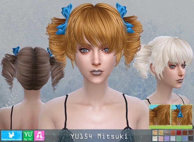 Sims 4 YU154 Mitsuki hair (Pay) at Newsea Sims 4