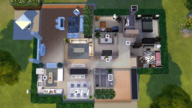 Sims 4 Kubota house by farfalle at Mod The Sims