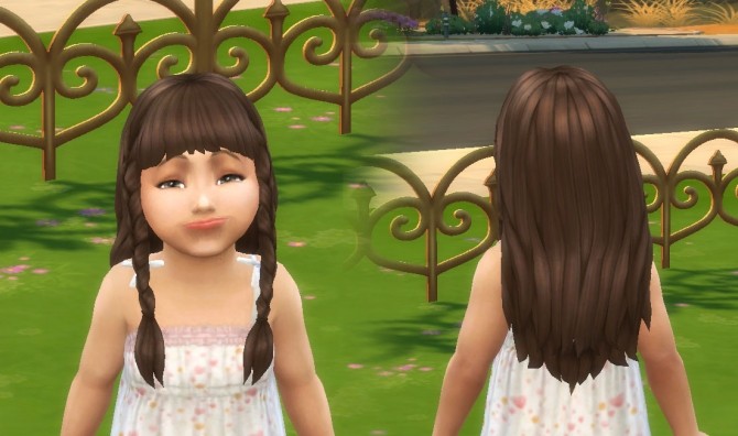 Sims 4 Renewal Braids for Toddler at My Stuff
