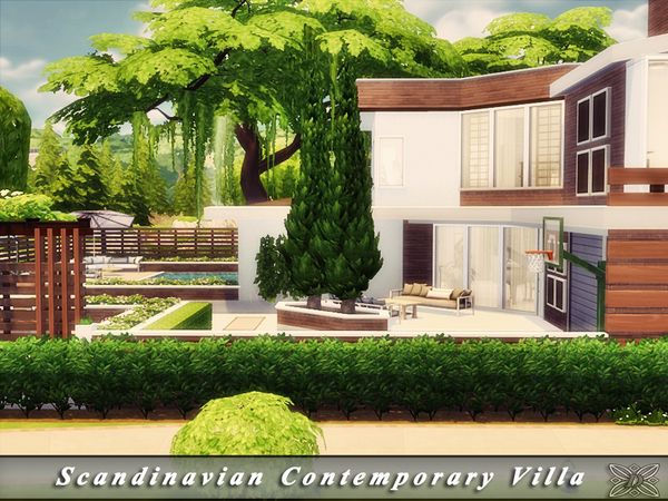 Sims 4 Scandinavian Contemporary Villa by Danuta720 at TSR