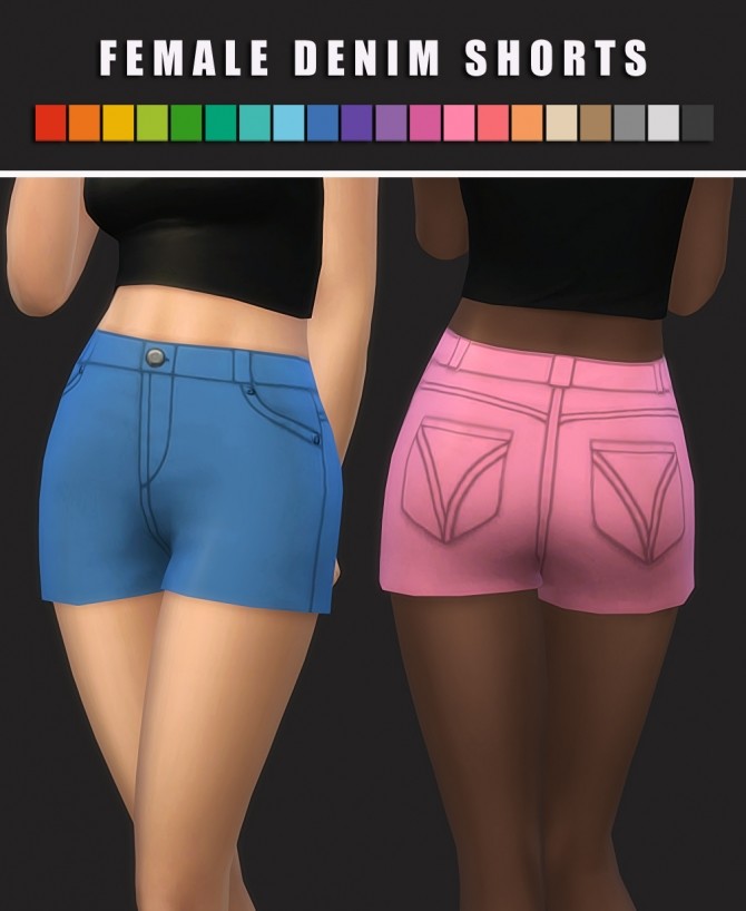 Sims 4 Denim Shorts at Maimouth Sims4