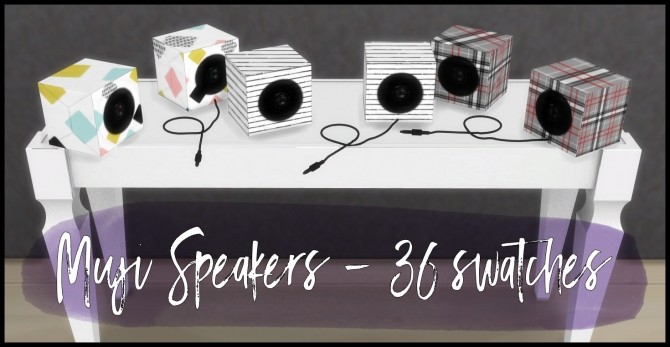 Sims 4 Muji Speakers by Sympxls at SimsWorkshop