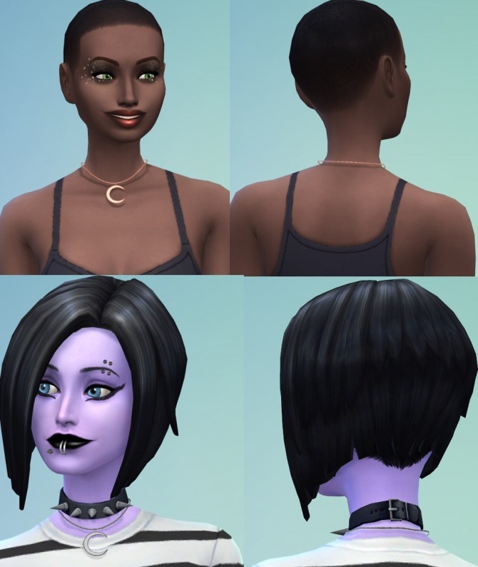 Sims 4 Moon Crescent Necklace by SallySims at Mod The Sims