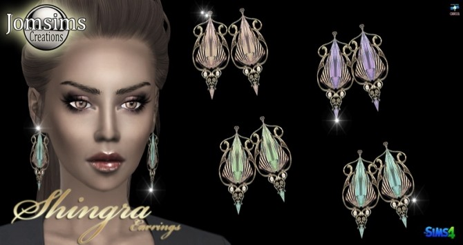 Sims 4 Shingra earrings at Jomsims Creations