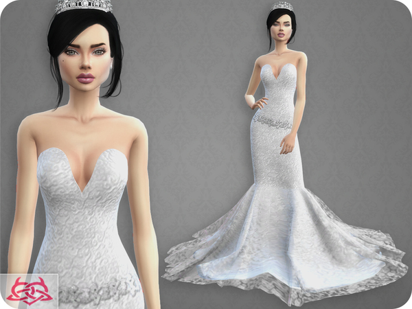 Sims 4 Wedding Dress 8 RECOLOR 4 by Colores Urbanos at TSR