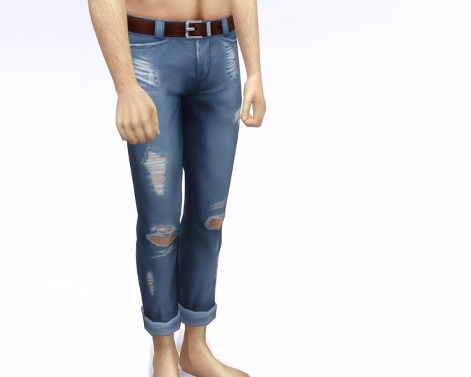 Sims 4 Cropped roll up jeans M (18 colors) at Rusty Nail