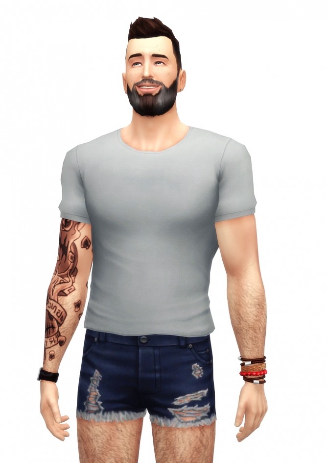 Sims 4 Shorter t shirt 25 colors at Rusty Nail