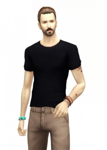 Shorter t-shirt 25 colors at Rusty Nail » Sims 4 Updates