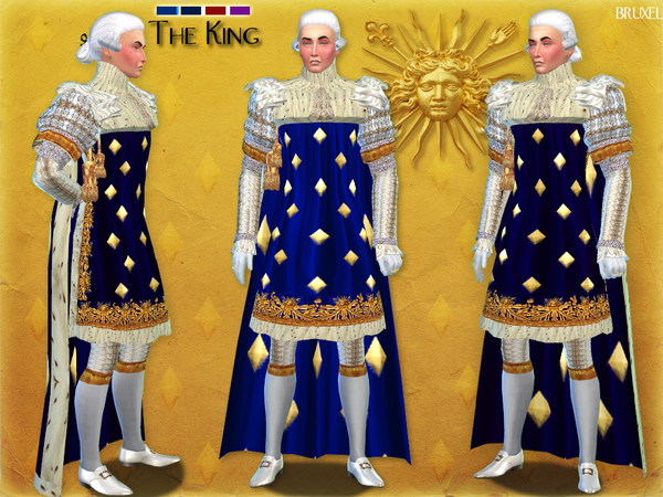 Sims 4 The King outfit by Bruxel at TSR