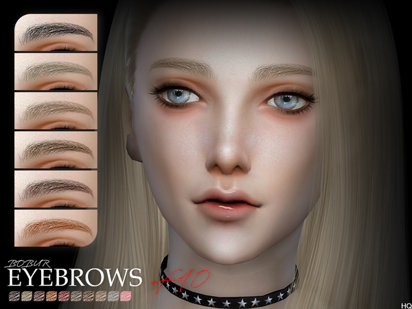 Sims 4 Bobur Eyebrows F10 by Bobur3 at TSR