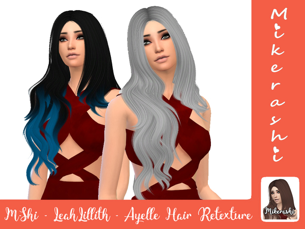 Sims 4 LeahLillith Ayelle Hair Retexture by mikerashi at TSR