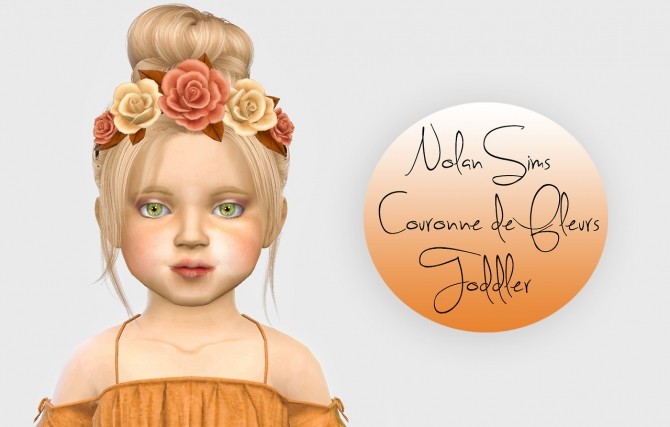 Sims 4 Nolan Sims Couronne de Fleurs Toddler Version at Simiracle