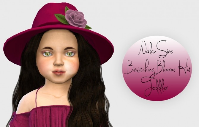 Sims 4 Nolan Sims Bewitching Blooms Hat Toddler Version at Simiracle