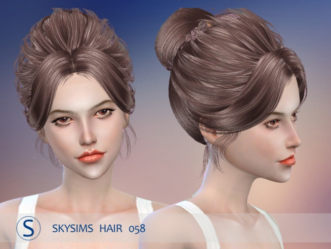 Hair 058 By Skysims Pay At Butterfly Sims Sims 4 Updates