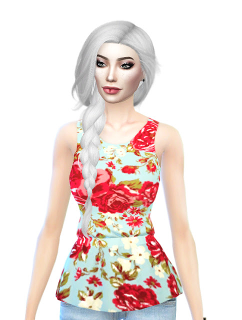 Sims 4 Flower Collection Top at Lily Sims