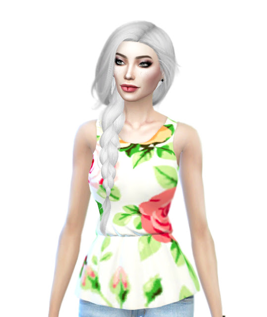 Sims 4 Flower Collection Top at Lily Sims