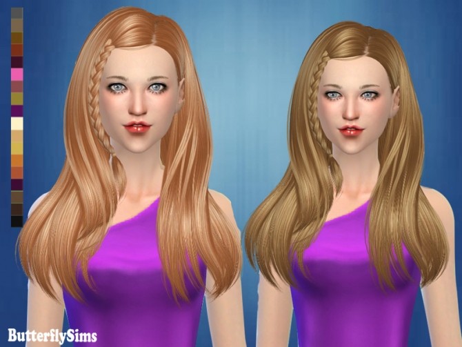 Sims 4 Hair 182 No hat (free) by YOYO at Butterfly Sims