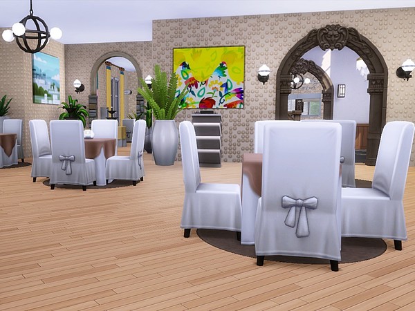 Sims 4 Venice Restaurant by MychQQQ at TSR