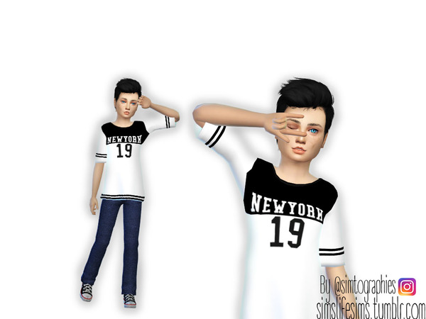 Sims 4 Male T Shirt 01 by simtographies at TSR