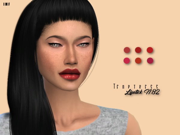 Sims 4 IMF Temptress Lipstick N.82 by IzzieMcFire at TSR