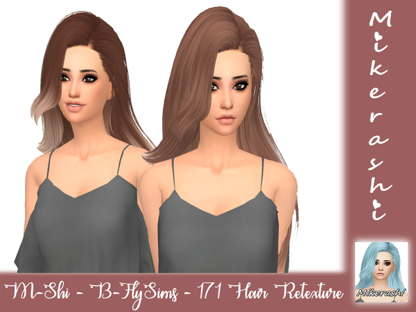 Sims 4 B FlySims 171 Hair Retexture by mikerashi at TSR