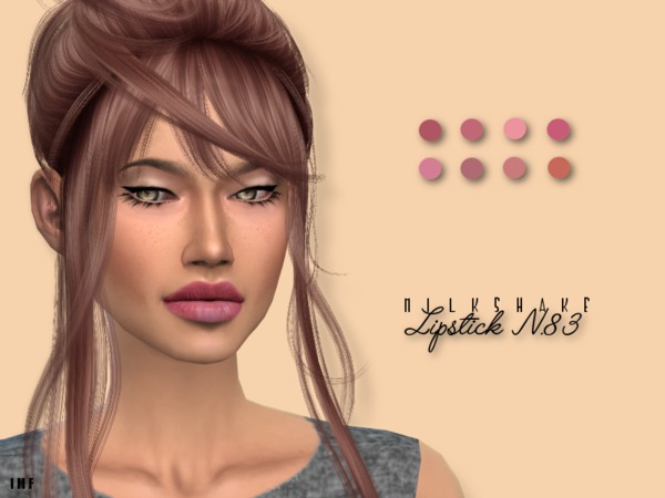 Sims 4 IMF Milkshake Lipstick N.83 by IzzieMcFire at TSR