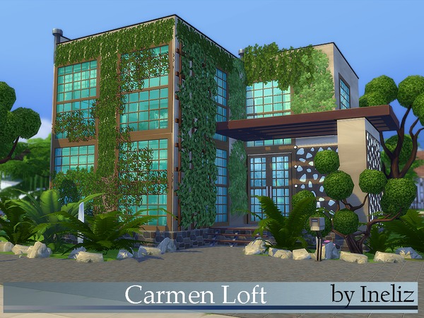 Sims 4 Carmen Loft by Ineliz at TSR