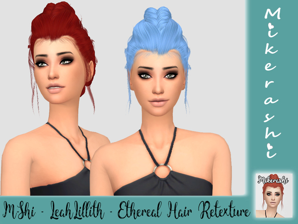 Sims 4 M Shi LeahLillith Ethereal Hair Retexture by mikerashi at TSR